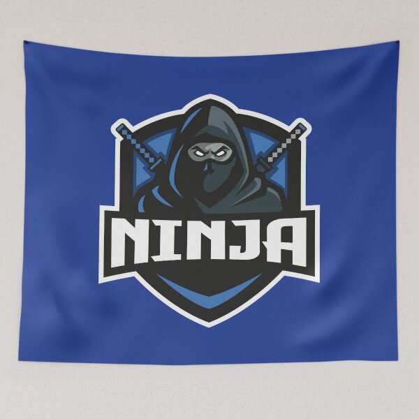 Item preview, Blue Ninja Warrior | Shadow Assassin Fantasy Fighter Graphic designed and sold by MerlinWear.