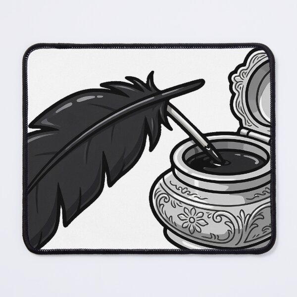 Item preview, Raven Feather and Inkwell designed and sold by IllumeInk.