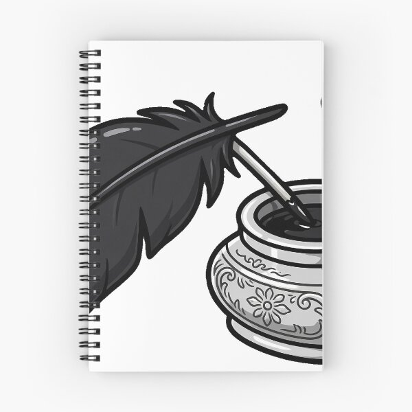 Item preview, Raven Feather and Inkwell designed and sold by IllumeInk.