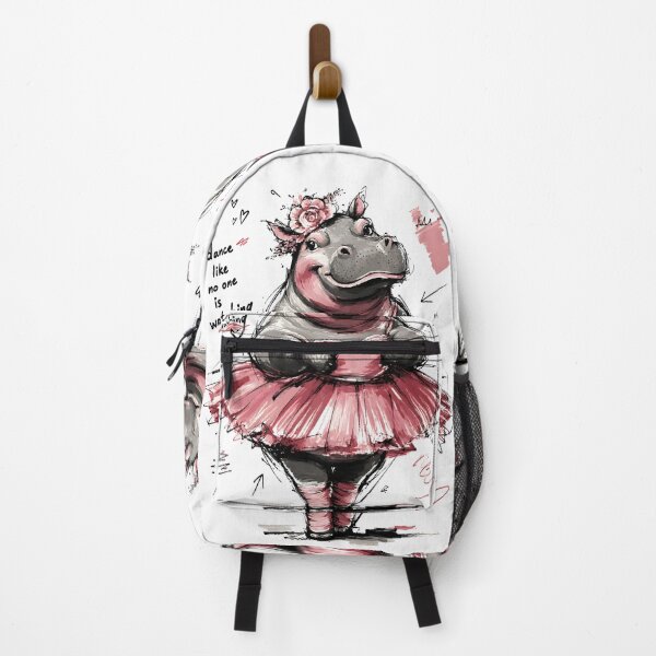 Item preview, Dance Like No One is Watching Cute Ballet Hippo – Hand-Drawn Art designed and sold by RamyGallery.
