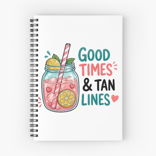 Item preview, Good Times & Tan Lines | Summer Drink Quote | Beach Vacation Aesthetic designed and sold by RidaSalArt.