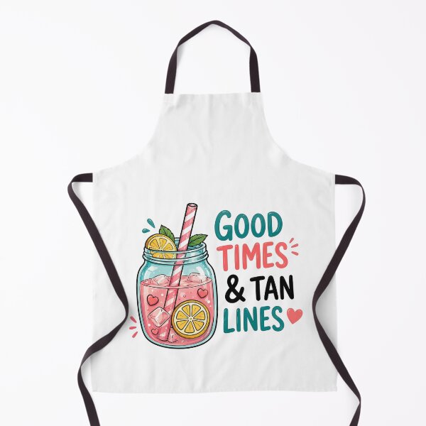 Item preview, Good Times & Tan Lines | Summer Drink Quote | Beach Vacation Aesthetic designed and sold by RidaSalArt.
