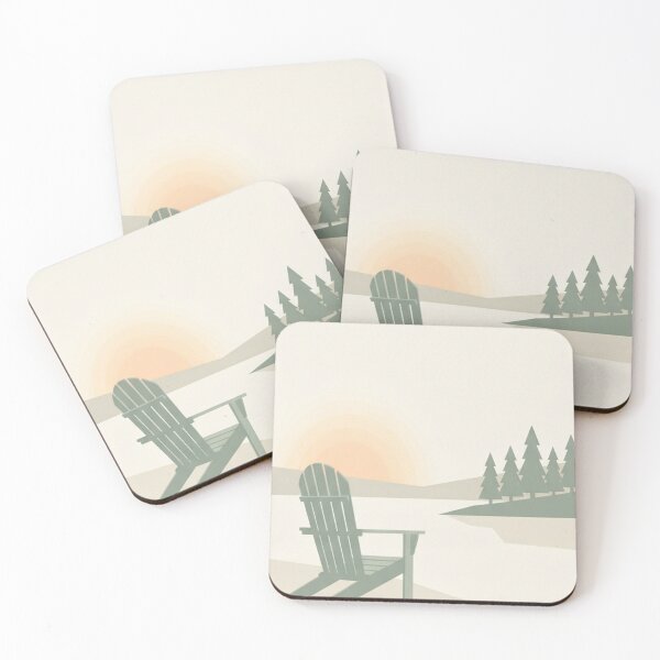 Item preview, Minimal Civic Day Lake House Scandinavian Nature Landscape Cottage designed and sold by InspiredCreatives.