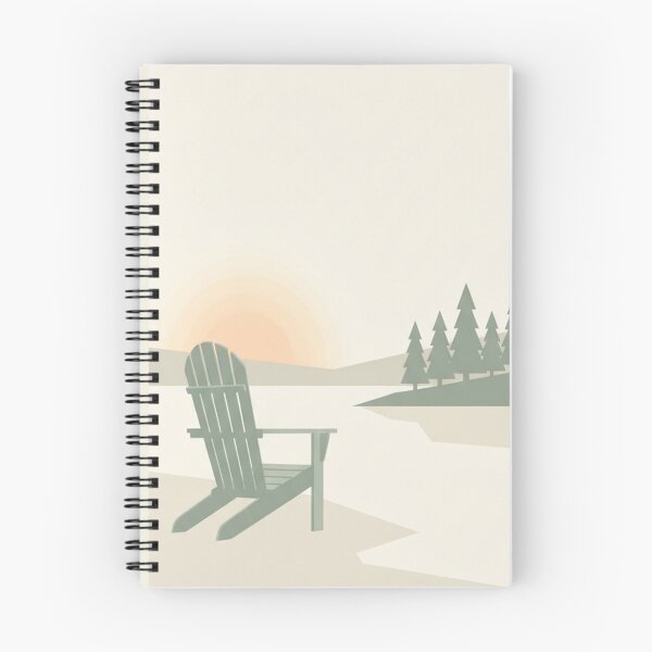 Item preview, Minimal Civic Day Lake House Scandinavian Nature Landscape Cottage designed and sold by InspiredCreatives.