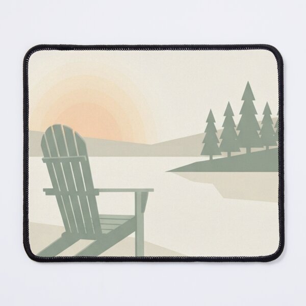 Item preview, Minimal Civic Day Lake House Scandinavian Nature Landscape Cottage designed and sold by InspiredCreatives.