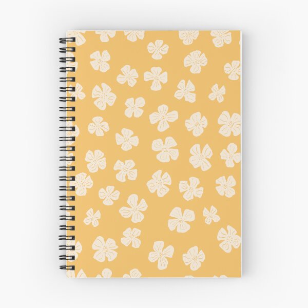 Item preview, Retro Wildflower Floral Pattern | Cream Meadow Flowers on Yellow designed and sold by hayleyhackler.