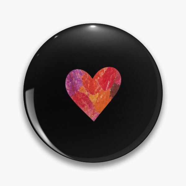 Item preview, Painted Heart Red and Black Artistic Romantic Love Pattern  designed and sold by Zazizu.