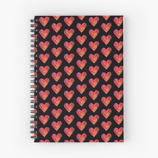 Item preview, Painted Heart Red and Black Artistic Romantic Love Pattern  designed and sold by Zazizu.