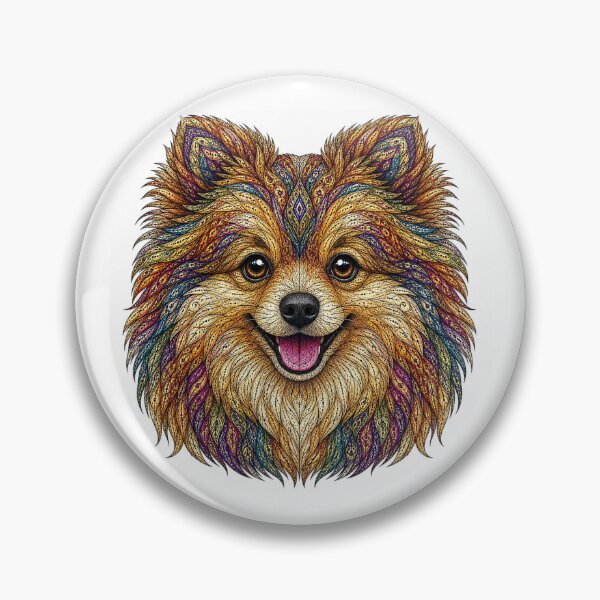 Item preview, Colorful Pomeranian designed and sold by PaintedbyCarol.