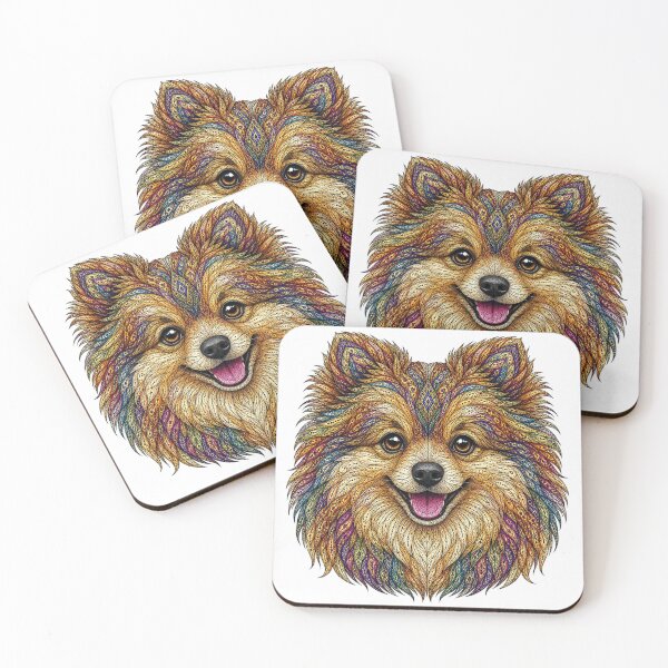 Item preview, Colorful Pomeranian designed and sold by PaintedbyCarol.