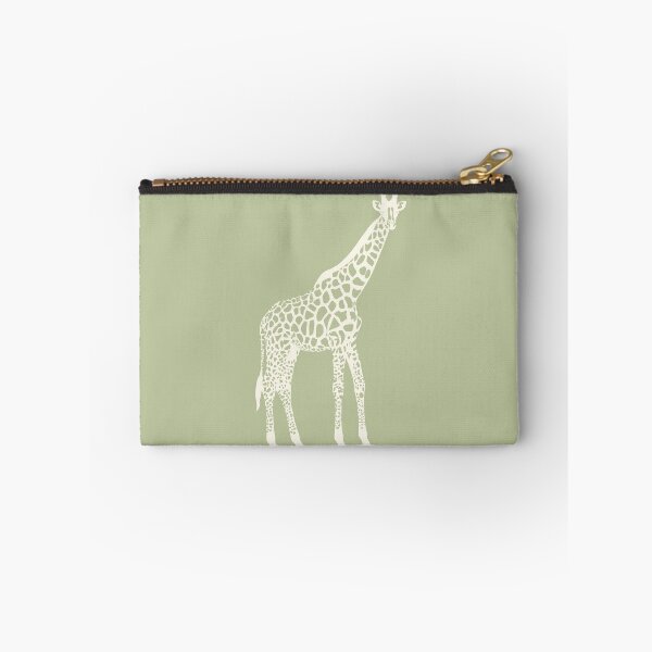 Item preview, Cream Monochrome Giraffe on Sage Green Scandinavian Style Animal Illustration designed and sold by Nasdigitalart.