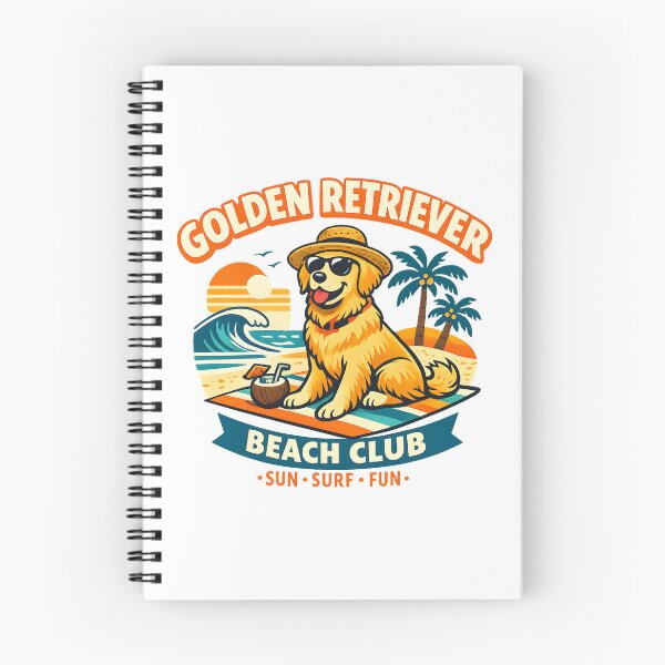 Item preview, Golden Retriever Beach Club Retro Vacation Dog Sunglasses Summer Humor  designed and sold by Artycom.