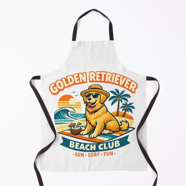 Item preview, Golden Retriever Beach Club Retro Vacation Dog Sunglasses Summer Humor designed and sold by Artycom.