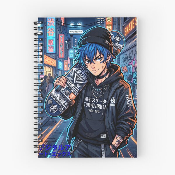 Item preview, Shibuya Streetwear Anime Skater Boy Tokyo Urban Culture designed and sold by DigitalArtx-com.