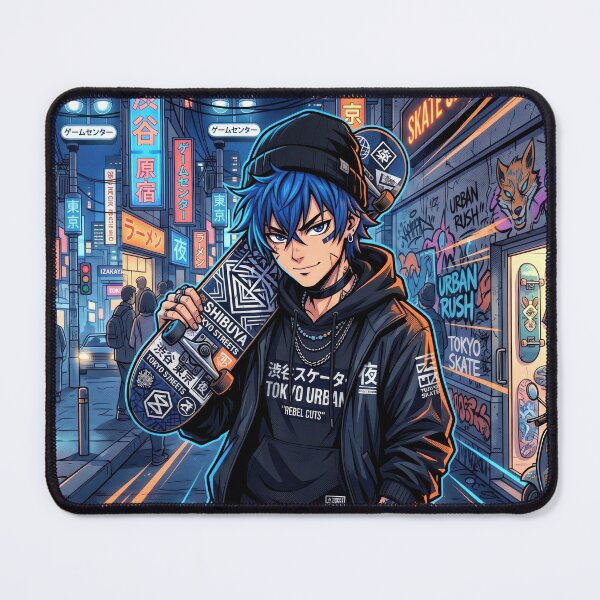 Item preview, Shibuya Streetwear Anime Skater Boy Tokyo Urban Culture designed and sold by DigitalArtx-com.