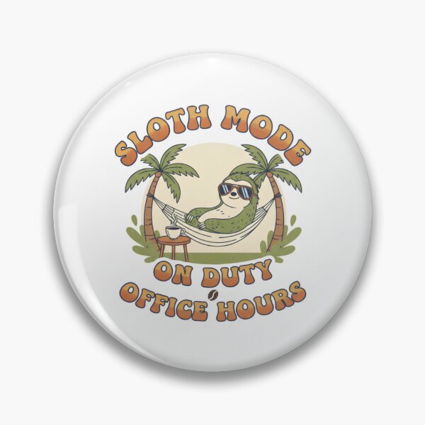 Item preview, Sloth Mode On Duty – Funny Coffee Sloth Hammock Design | Lazy Vacation Vibes designed and sold by PT PROJECT.