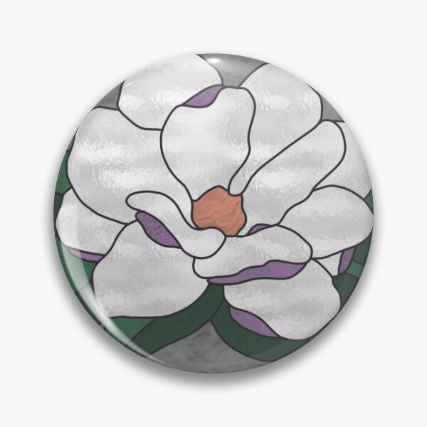 Item preview, Framed stained glass magnolia flower  designed and sold by DesignsbyElyse.
