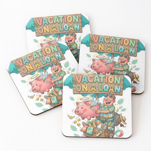 Item preview, Vacation On A Loan Funny Travel Sticker Souvenir Summer Edition designed and sold by Imaginarium of Chaos falcon88 .