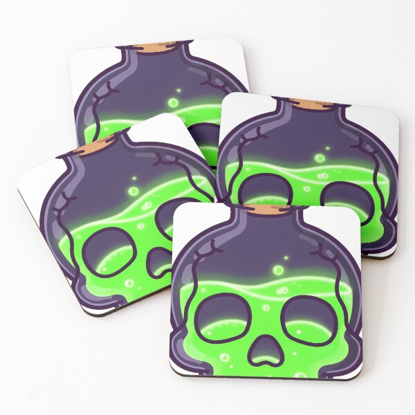 Item preview, Skull-Shaped Potion Bottle designed and sold by IllumeInk.