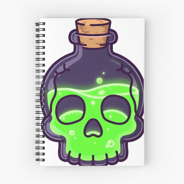 Item preview, Skull-Shaped Potion Bottle designed and sold by IllumeInk.