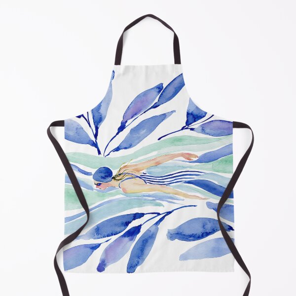 Item preview, Watercolor swimmer  designed and sold by Ramona-Gliga.