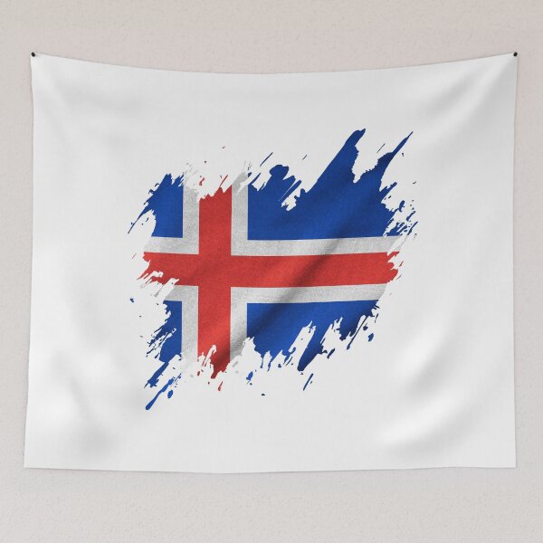 Item preview, Torn Icelandic flag, Icelandic pride designed and sold by Dressyourflag.