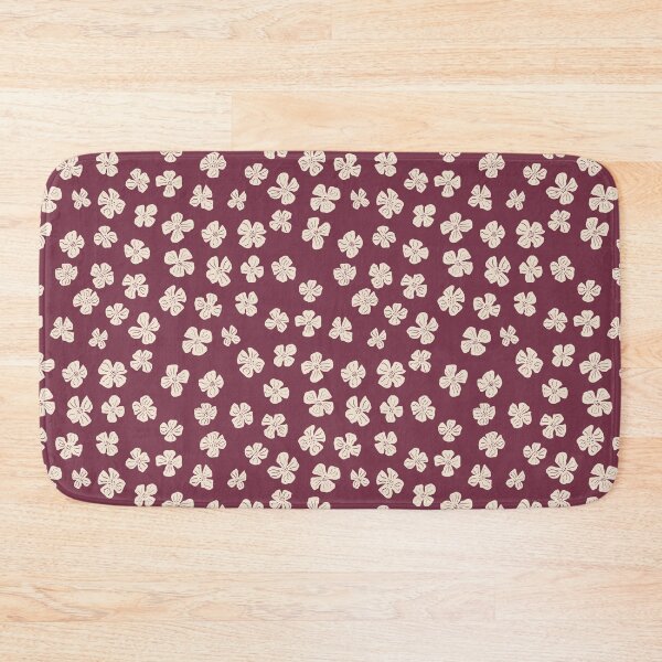 Item preview, Retro Wildflower Floral Pattern | Cream Meadow Flowers on mauve designed and sold by hayleyhackler.
