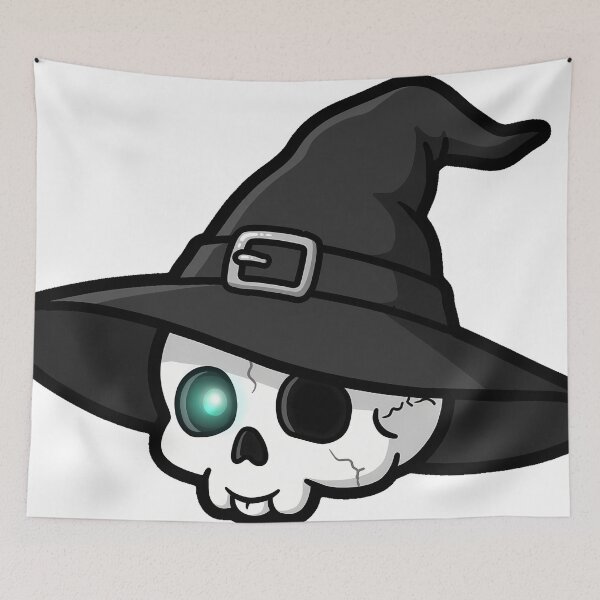 Item preview, Witch Hat Skull designed and sold by IllumeInk.