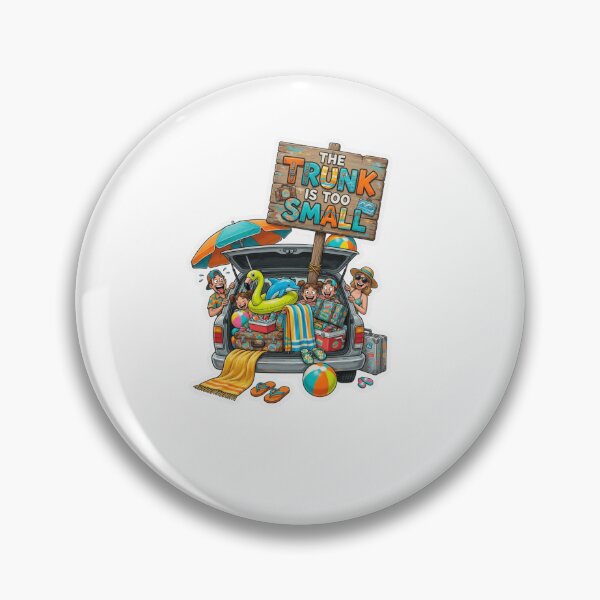 Item preview, The Trunk Is Too Small Funny Road Trip Sticker designed and sold by Imaginarium of Chaos falcon88 .