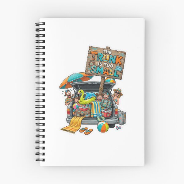 Item preview, The Trunk Is Too Small Funny Road Trip Sticker designed and sold by Imaginarium of Chaos falcon88 .