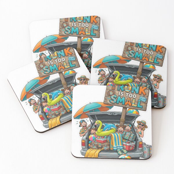 Item preview, The Trunk Is Too Small Funny Road Trip Sticker designed and sold by Imaginarium of Chaos falcon88 .