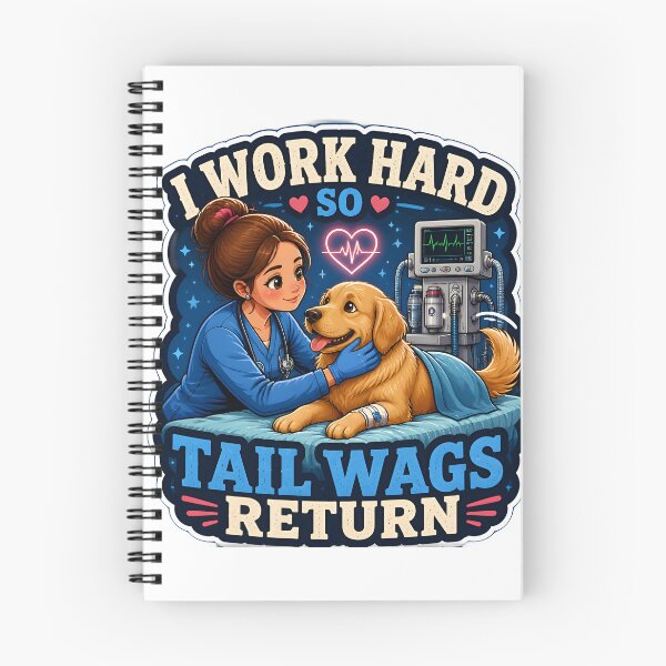 Item preview, I Work Hard So Tail Wags Return – Veterinary Anesthesiologist Dog Lover Gift designed and sold by Bettybee00.