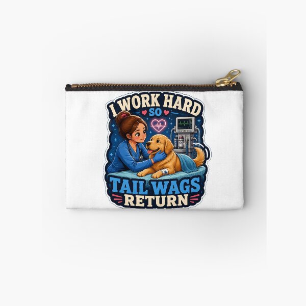 Item preview, I Work Hard So Tail Wags Return – Veterinary Anesthesiologist Dog Lover Gift designed and sold by Bettybee00.