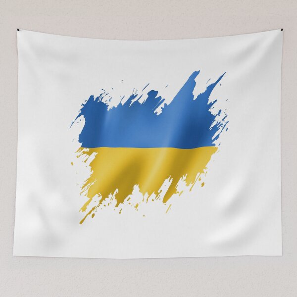 Item preview, Torn Ukrainian flag, Ukrainian pride designed and sold by Dressyourflag.