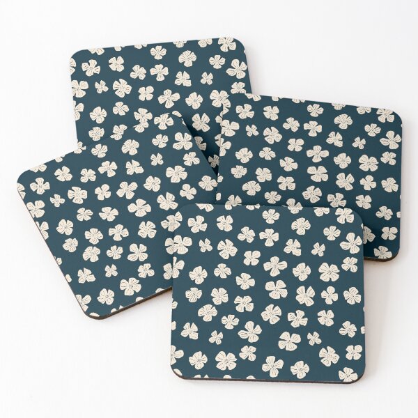 Item preview, Cute Cottagecore Floral Pattern in Navy designed and sold by hayleyhackler.