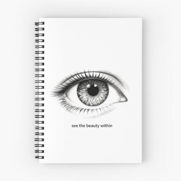 Item preview, See The Beauty Within Anatomical Eye Flower Sketch designed and sold by KindByNature.