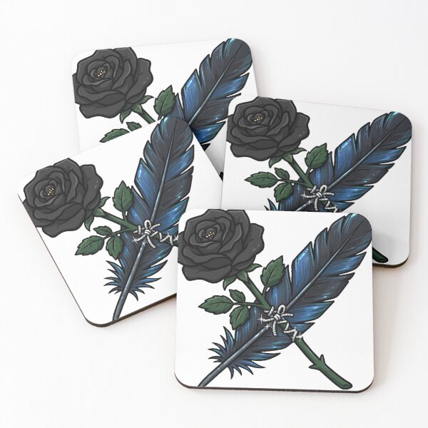 Item preview, Rose and Raven Cross designed and sold by IllumeInk.