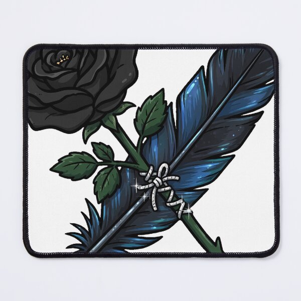 Item preview, Rose and Raven Cross designed and sold by IllumeInk.