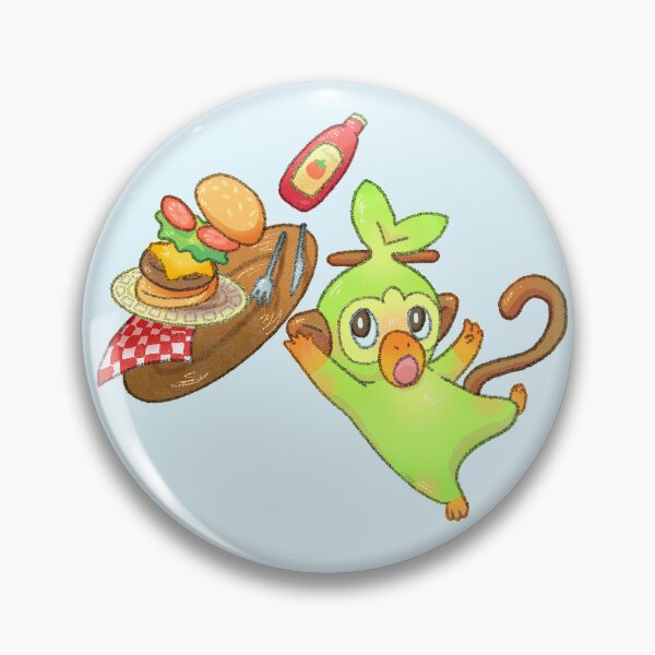 Item preview, Grookey and burger, transparent version designed and sold by Lapostrophezey.