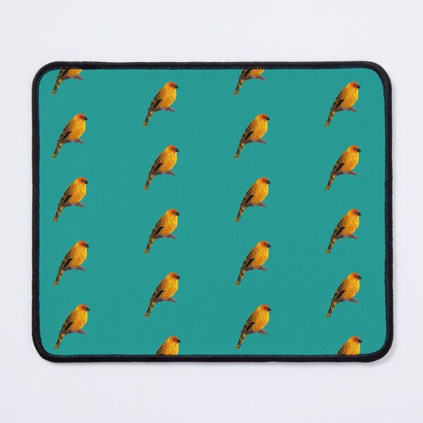 Item preview, Vibrant Saffron Finch bird miniature mosaic  designed and sold by Glass Gal.