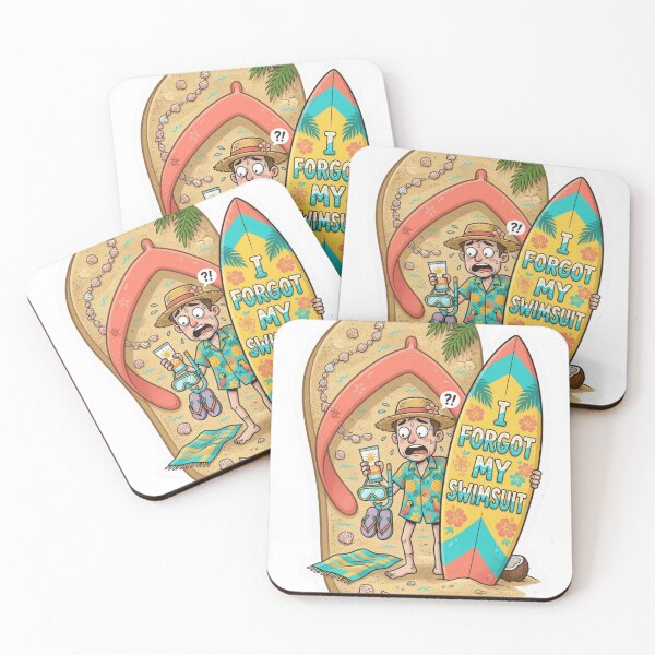 Item preview, I Forgot My Swimsuit Funny Beach Sticker Souvenir Summer Edition designed and sold by Imaginarium of Chaos falcon88 .