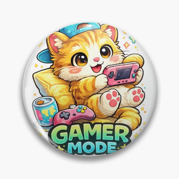 Artikelvorschau, Niedliche Gamer-Katze im gemütlichen Gaming-Modus entworfen und verkauft von Houldi.