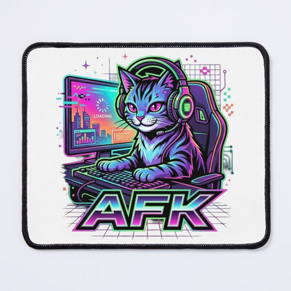 Item preview, Cyber Cat: AFK Loading designed and sold by CatstheticShop1.