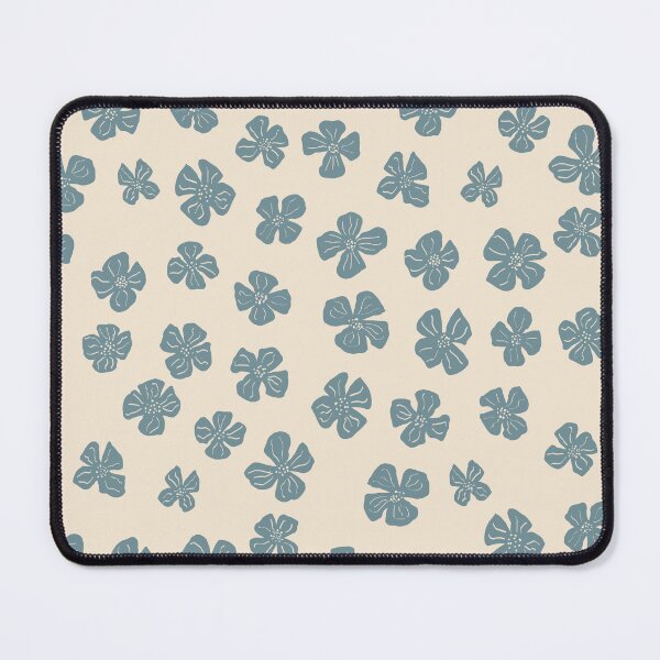Item preview, Cute Cottagecore Floral Pattern Dusty Blue Flowers designed and sold by hayleyhackler.
