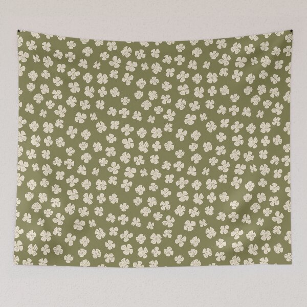 Item preview, Cute Cottagecore Floral Pattern in Sage Green designed and sold by hayleyhackler.