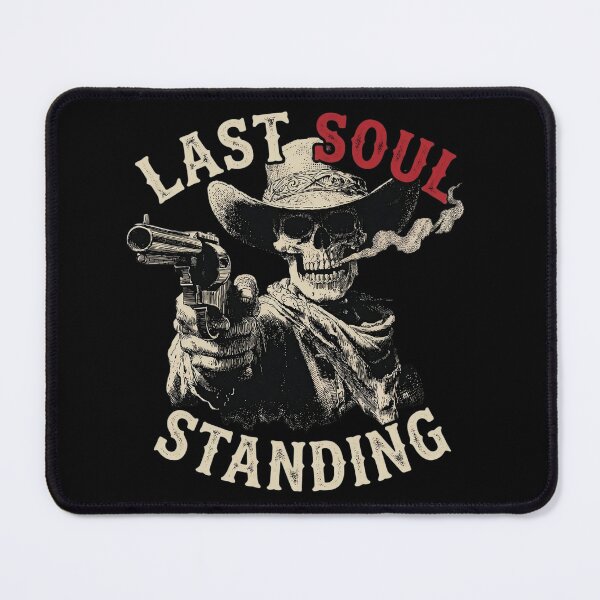 Item preview, Last Soul Standing Cowboy Skull Revolver Graphic designed and sold by VNDL Gear.
