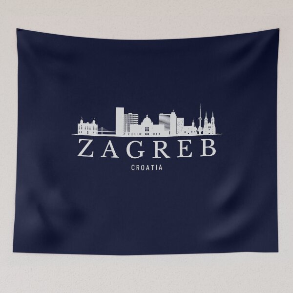 Item preview, Horizonte de Zagreb, Zagreb Croacia designed and sold by Dressyourflag.