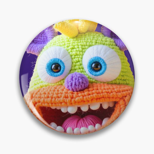 Item preview, Bright Crochet Monster Amigurumi Plush Art 3 designed and sold by canvahub.