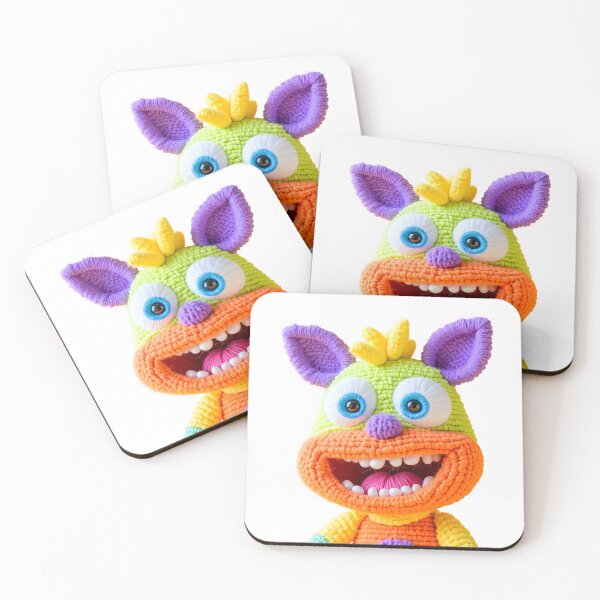 Item preview, Bright Crochet Monster Amigurumi Plush Art 3 designed and sold by canvahub.