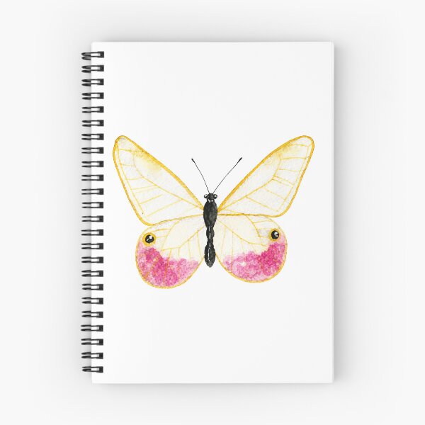 Item preview, Vintage Aesthetic Yellow and Pink Butterfly Illustration designed and sold by Mvicen.